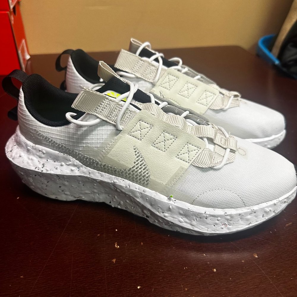 Nike Mens White Crater Impact SE DJ6308-100 Lace Up Running Shoes Size US 9